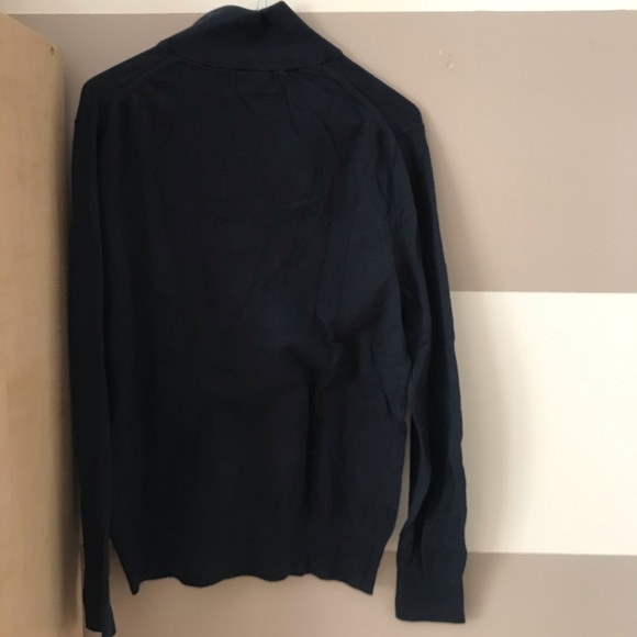 Banana Republic - Men’s Navy Half- Zip Sweater - M - Picture 3 of 6